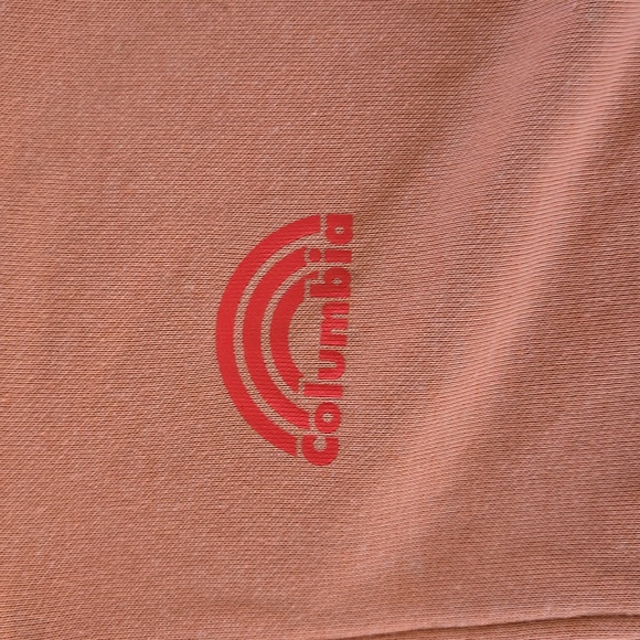 COLUMBIA orange cropped long sleeve 1/2 zipped sweater size M - Picture 4 of 9